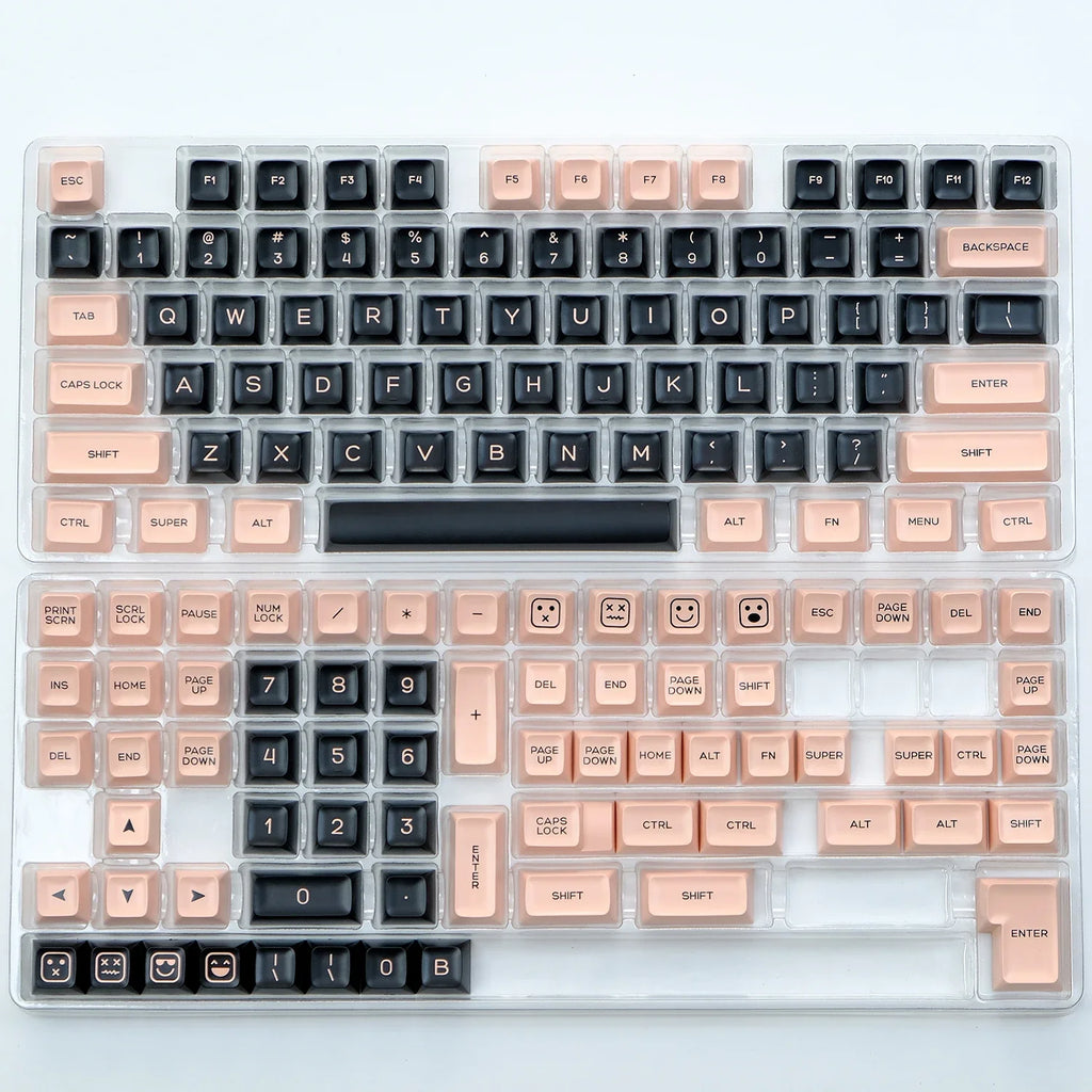KBDiy 142Keys/Set GMK Red Samurai Keycaps for Mechanical Keyboard PBT Double Shot SA Profile Black and Red Keycap MX Switch 61