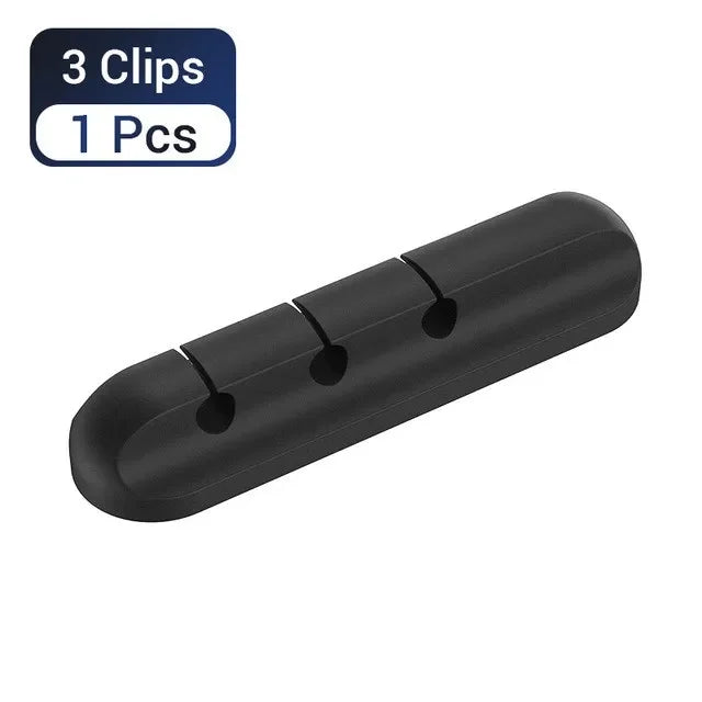 Adhesive Cable Holder Clips Cord Management Wire Organizer for Desktop USB Charging Cable Nightstand Power Cord Mouse Cable