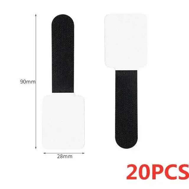 20pcs Reusable Cable Tie Fastening Mouse Wire Organizer Cord Rope Holder Desk Management Self Adhesive Adjustable Cord Organizer