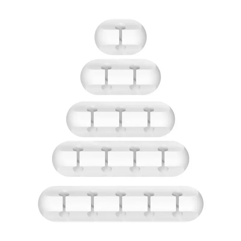 Adhesive Cable Holder Clips Cord Management Wire Organizer for Desktop USB Charging Cable Nightstand Power Cord Mouse Cable