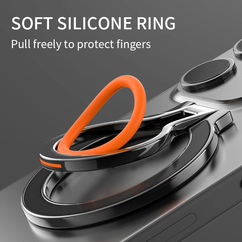 360 ° Rotation Finger Ring Magnetic Phone Holder for Magsafe Folding Portable Strong Magnet Stand for iPhone 17 16 Pro Samsung