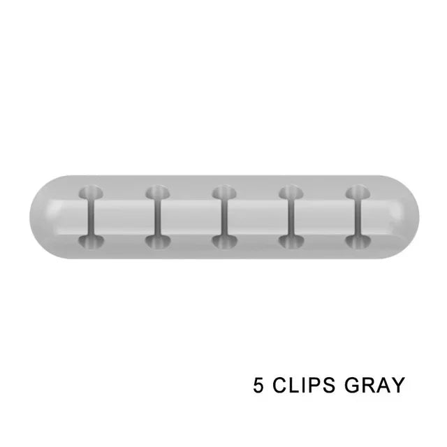 Adhesive Cable Holder Clips Cord Management Wire Organizer for Desktop USB Charging Cable Nightstand Power Cord Mouse Cable