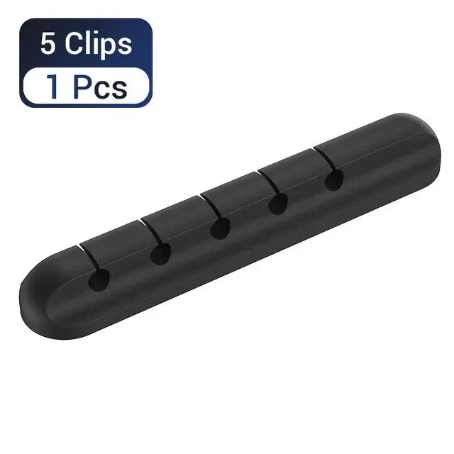 Adhesive Cable Holder Clips Cord Management Wire Organizer for Desktop USB Charging Cable Nightstand Power Cord Mouse Cable