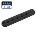 Adhesive Cable Holder Clips Cord Management Wire Organizer for Desktop USB Charging Cable Nightstand Power Cord Mouse Cable