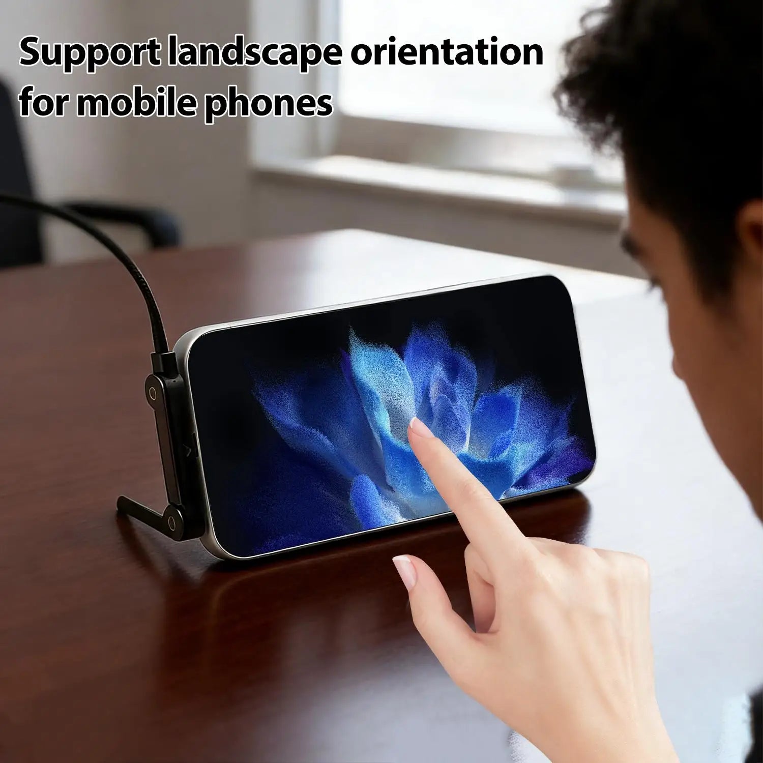 240W/65W Fast Charging Data Cable 2-in-1 Data Wire Foldable Phone Tablet Stand Type-C to Type-C /USB-A to Type-C Charger Cord