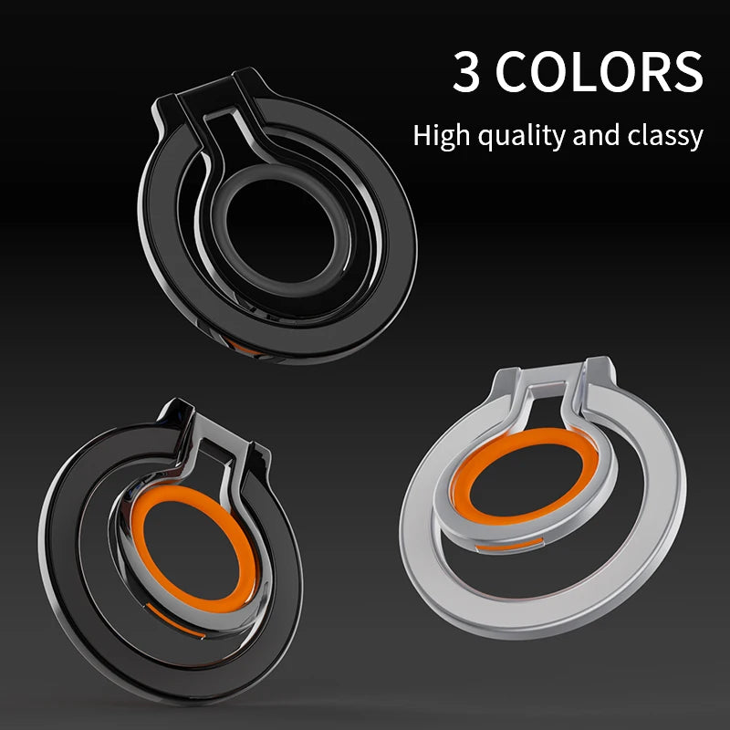 360 ° Rotation Finger Ring Magnetic Phone Holder for Magsafe Folding Portable Strong Magnet Stand for iPhone 17 16 Pro Samsung