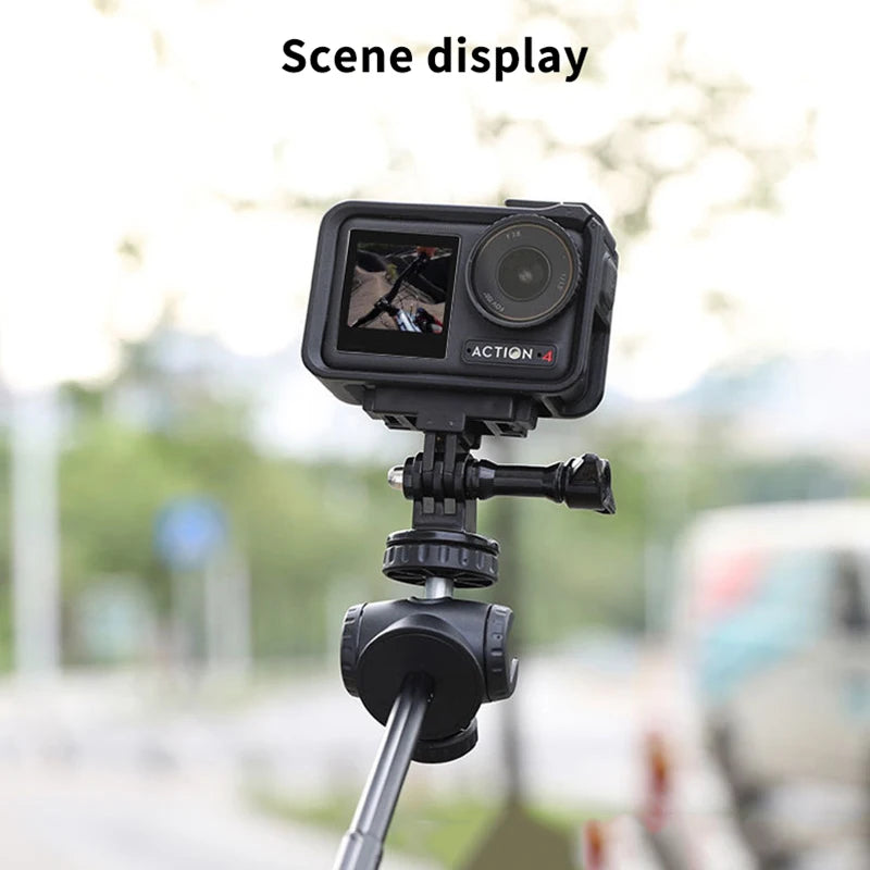 Sport Camera Foldable Magnetic Holder For DJI OSMO Action 5 Pro/4/3 Quick Release Adapter Extension Mount Base Accessories