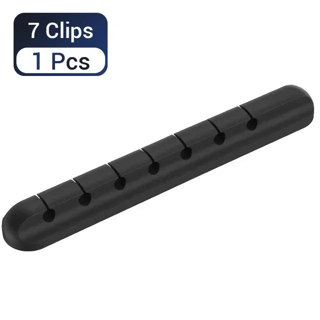 Adhesive Cable Holder Clips Cord Management Wire Organizer for Desktop USB Charging Cable Nightstand Power Cord Mouse Cable
