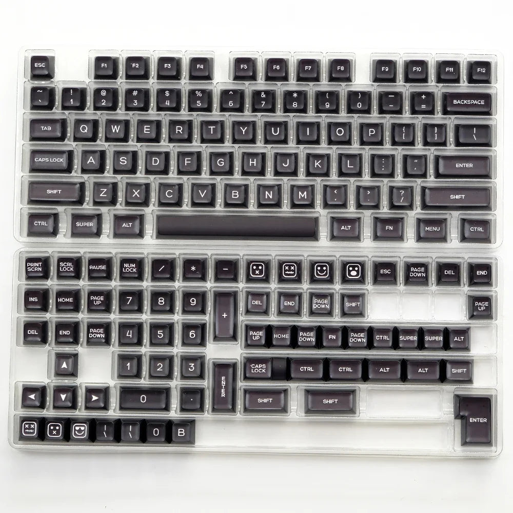 KBDiy 142Keys/Set GMK Red Samurai Keycaps for Mechanical Keyboard PBT Double Shot SA Profile Black and Red Keycap MX Switch 61